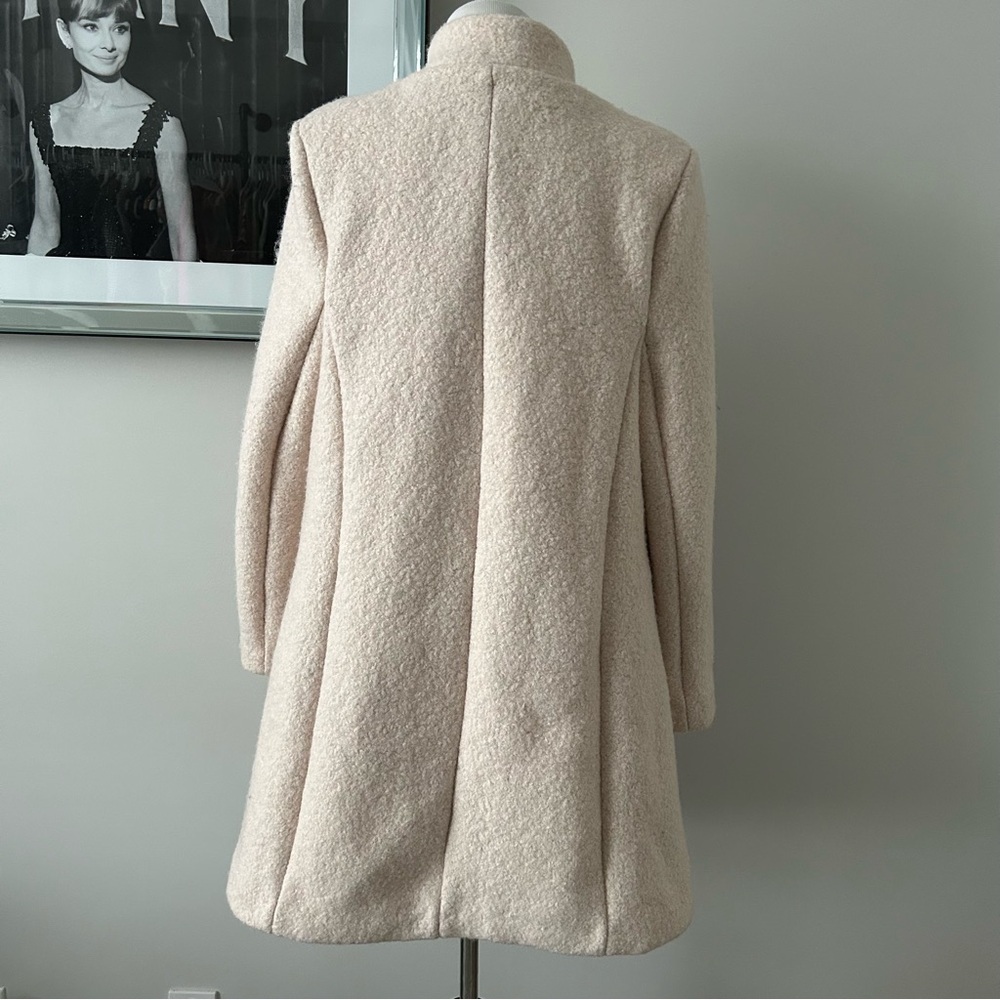 Open Front Wool Coat - Picture 2 of 10